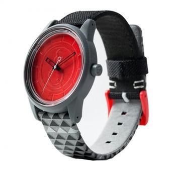 Q&Q Smile Solar Analog Jam Tangan Wanita - Merah - Strap Kanvas - RP00J004BCR  