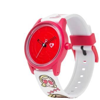 Q&Q Smile Solar Harajuku Lovers Analog Gwen Stefani Jam Tangan Wanita - Multi Warna - Strap Karet - RP00J842Y  