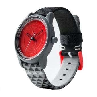 Q&Q Smile Solar - Jam Tangan Unisex - Resin - J003Y - Hitam-Merah  