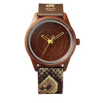 Q&Q Smile Solar - Jam Tangan Unisex - Resin - Q&QJ024Y - Cokelat  