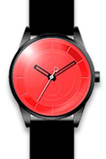 Q&Q Smile Solar - Jam Tangan Wanita - Hitam-Merah - Recycled Material - RP00J003Y  