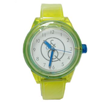 Q&Q Smile Solar Mini Jam tangan wanita - RP01J006Y - Karet - Hijau  