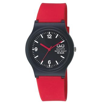 Q&Q VP46J025Y - Jam Tangan Wanita - Red Black - Karet  