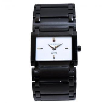 Raymond Daniel RD 034 - Jam Tangan Wanita - Full Black - Plat White - All Stainless Steel - Anti Air  