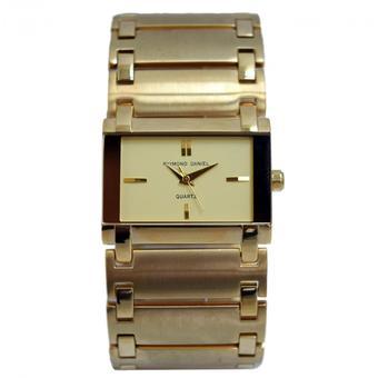 Raymond Daniel RD 034 - Jam Tangan Wanita - Gold - Plat Gold - All Stainless Steel - Anti Air  