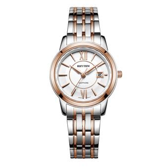 Rhythm G1304S 05 - Jam Tangan Wanita - Stainless - Silver Rose Gold  