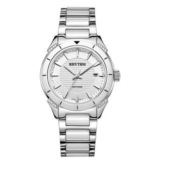 Rhythm Jam Tangan Wanita Fashion Collection Silver - Stainless Steel - F1207T-01  