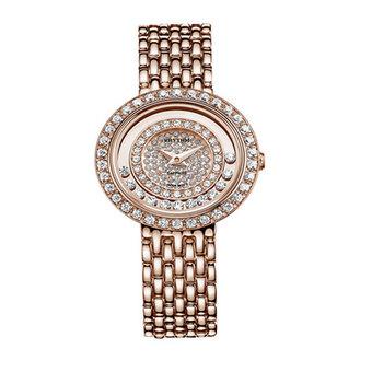 Rhythm L1203S 06 - Jam Tangan Wanita - Stainless - Rose Gold  