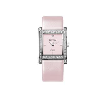 Rhythm L1204L 02 - Jam Tangan Wanita - Leather - Pink  