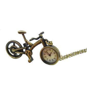 Rondaful Cartoon cycling bike personality retro pocket watch (Intl)  