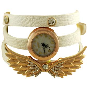 Rondaful Wings crystal leather chain Ladies quartz watch (Intl)  