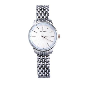 SINOBI Women Business Quartz Watches Silver Stainless Steel Watchband Girls Wristwatches- Intl  