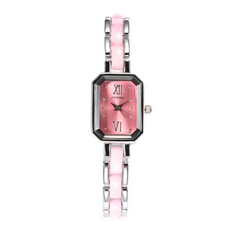 SINOBI Women Colorful Bracelet Dress Watch Ladies Fashion Quartz Pink Wristwatches Relogios Feminino 9488- Intl  