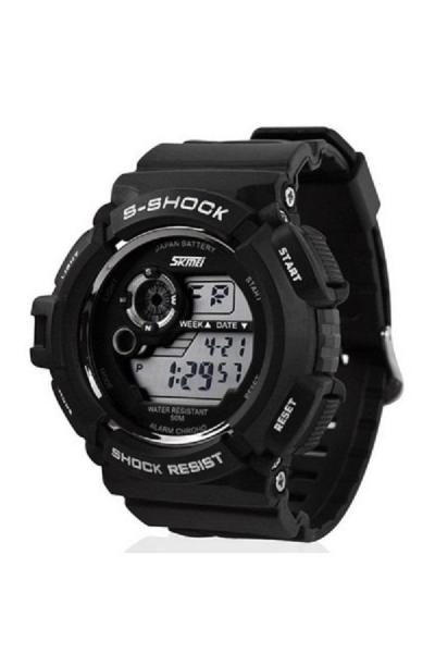 SKMEI 0939 Focus Black Editon - Jam Tangan Pria - Tali Silicon - Hitam