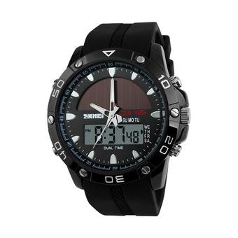 SKMEI 1064 Solar Power Digital Waterproof Watch (Black)  