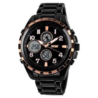 SKMEI Casio Men Sport LED Watch Water Resistant 30m - AD1021 - Golden  