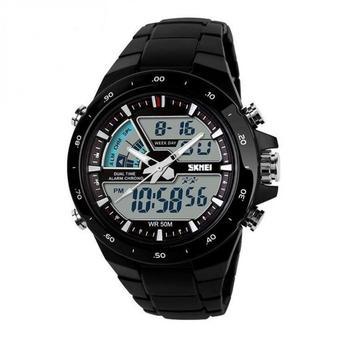 SKMEI Casio Men Sport LED Watch Water Resistant 50m - AD1016 - Hitam  