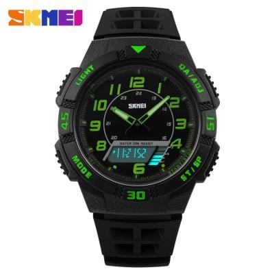 SKMEI Flank 1065 Jam Tangan Pria - Hitam Hijau