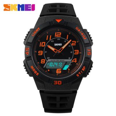 SKMEI Flank 1065 Jam Tangan Pria - Hitam Oranye