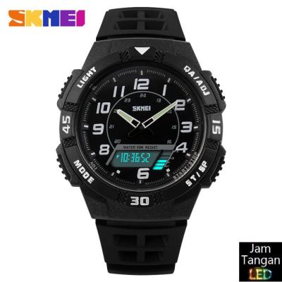 SKMEI Flank 1065 Jam Tangan Pria - Hitam Putih