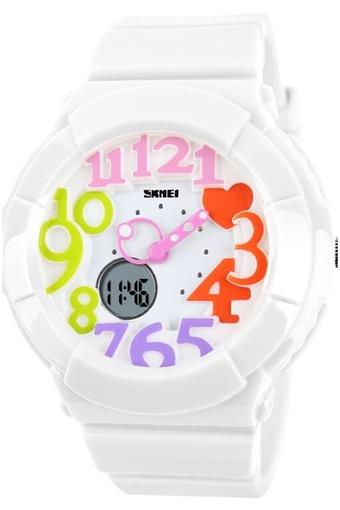 SKMEI Jam Tangan Wanita - Putih - Strap Resin - AD1020  