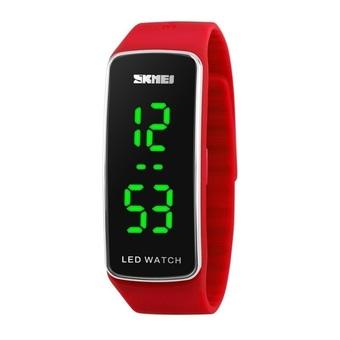 SKMEI Legacy - Jam Tangan Wanita - Merah - Tali Silicon - 1119 Red Edition  