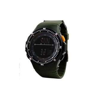 SKMEI Men's Sniper 0989 - Jam Tangan Pria - Hijau - Tali Karet  