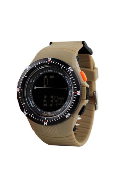 SKMEI Men's Sniper 0989 - Jam Tangan Pria - Tali Karet - Coklat