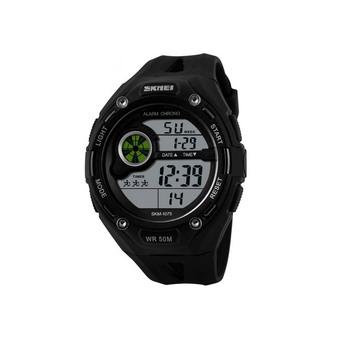 SKMEI Pioneer Sport Watch - Jam Tangan Pria - Hitam - Strap Silikon - DG1075  