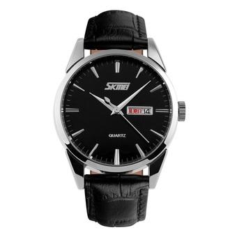 SKMEI Reverse - Jam Tangan Pria - Hitam - Tali Karet - 9073 Black Edition  