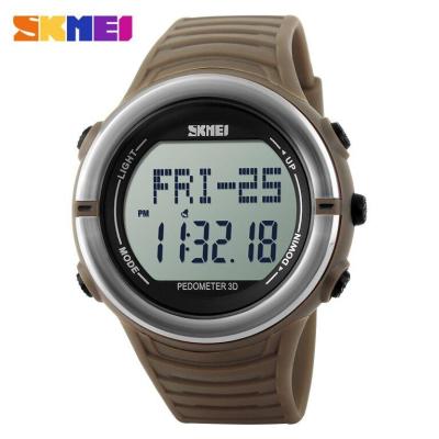 SKMEI S-Shock Heartrate & Pedometer Sport Watch Water Resistant 50m - DG1111HR - Coffee