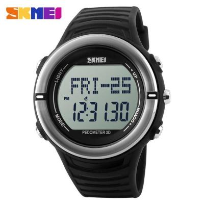 SKMEI S-Shock Heartrate & Pedometer Sport Watch Water Resistant 50m - DG1111HR - Black