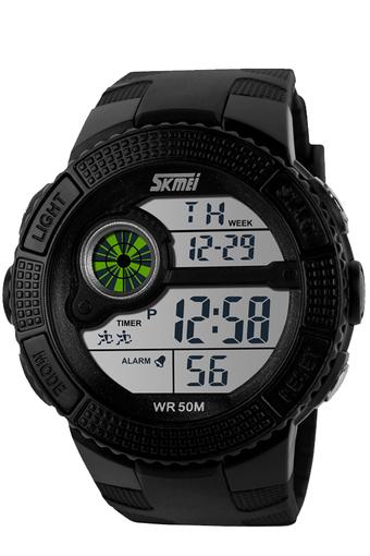 SKMEI S-Shock Sport Watch Jam Tangan Pria - Hitam - Rubber Strap - DG1027  