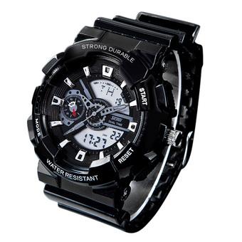 SKMEI Unisex Sport LED Waterproof Rubber Strap Wrist Watch - Black 0929 (Intl)  