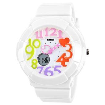 SKMEI Women Sport LED Watch Water Resistant 50m - AD1020 - Putih  