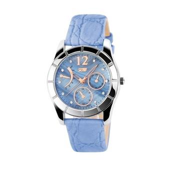 SKMEI Women's Diamond 6911 - Jam Tangan Wanita - Biru - Tali Kulit Sintetis  