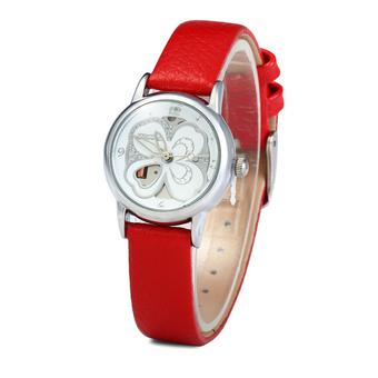 SKMEI Women's Red PU Leather Strap Watch (Intl)  