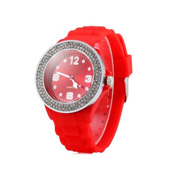 SKMEI Women's Red Silicone Strap Watch (Intl)  