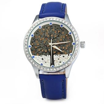 SKONE 5082 Women Quartz Imitation Diamond Wrist Watch Blue (Intl)  