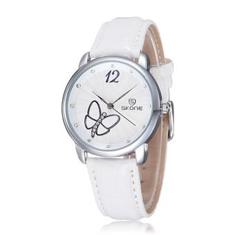 SKONE Brand Fashion Casual Watches Quality Watches Watched Relojes Quartz Luxury Watch for Women - White  