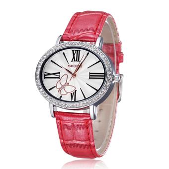 SKONE Brand Fashion Casual Watches Quality Watches Watched Relojes Quartz Luxury Watch for Women- Rose  