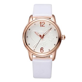 SKONE Women Business Fashion Watches Leather Strap White 508502  