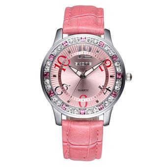 SKONE ladies watch fashion brand genuine diamond watches-Pink Pink (Intl)  