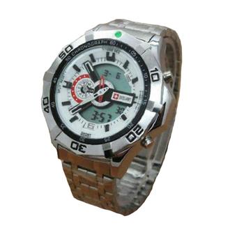 SWISS ARMY - JAM TANGAN PRIA - STAINLESS STEEL - SA 80 SILVER  