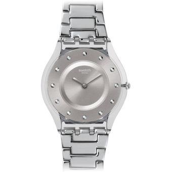 SWatch Women's Skin SFK393G Silver Stainless-Steel Swiss Quartz Watch (Intl)  