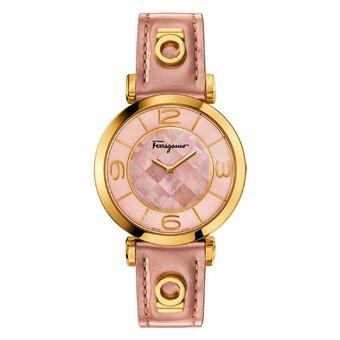 Salvatore Ferragamo Gancino Deco FG3030014 - Jam Tangan Wanita - Pink  