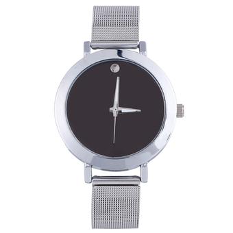 Sanwood Women's Casual Silver Tone Alloy Mesh Band Quartz Wrist Watch  