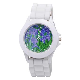 Sanwood Women's Flower Dial Silicone Band Quartz Analog Wrist Watch Type 4 (Intl)  