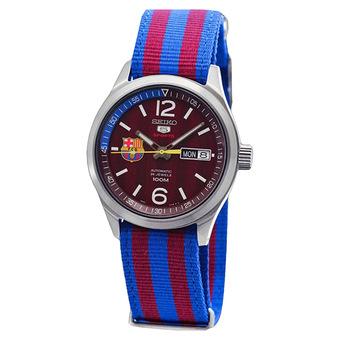 Seiko 5 Jam Tangan Unisex - Merah/Biru - Strap Nylon - SRP305K1  