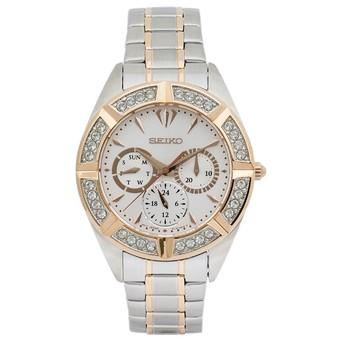 Seiko Lord Jam Tangan Wanita - Silver Gold - Stainless Steel - SKY678P1  